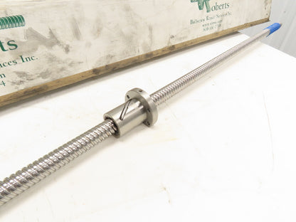 Roberts Ball Screw & Nut Assembly 25mm Dia  6mm Pitch 1695mm OAL 58" Travel