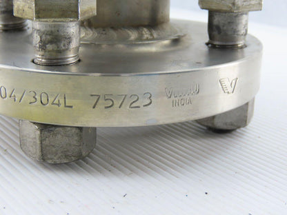 2-1/2" to 1-1/2"x 8-1/2" 304 Stainless Steel Flanged Reducing Coupling Connector