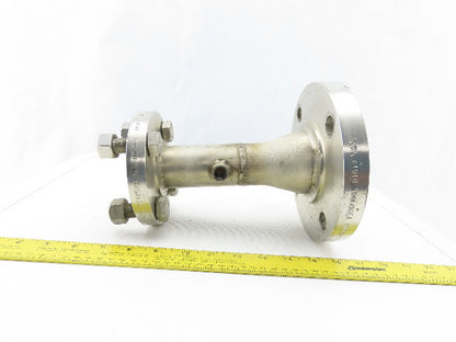 2-1/2" to 1-1/2"x 8-1/2" 304 Stainless Steel Flanged Reducing Coupling Connector