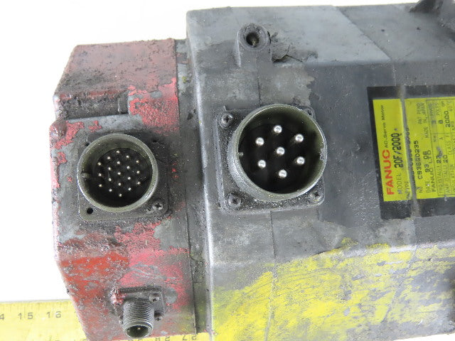 Fanuc A06B-0356-B755 20F/2000 2000RPM 140V AC Servo Motor