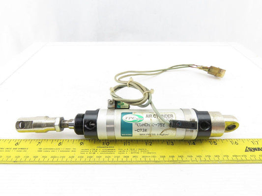 TPC TCDMCH30-75Y D-C73K Pneumatic Air Cylinder From a Hyundai HIT15S CNC Lathe