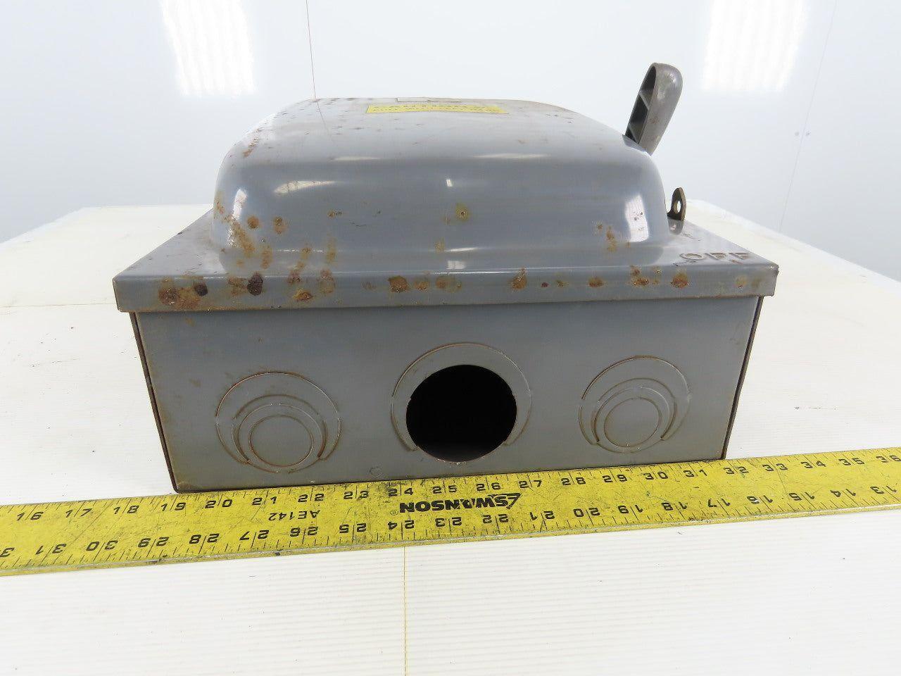 Square D HU364 200A 600V Single Throw Disconnect Safety Switch Disconnect