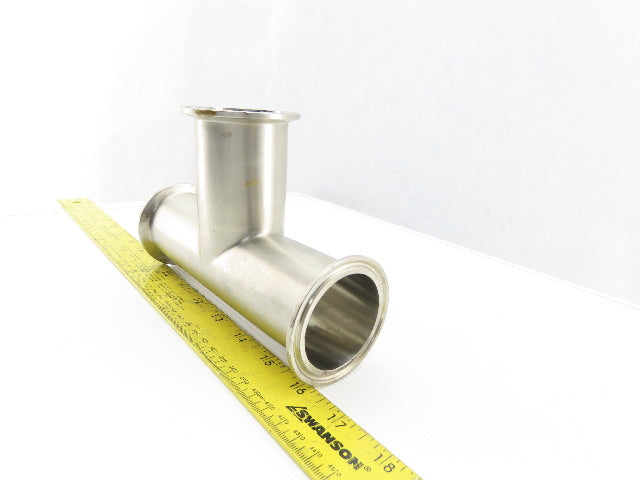 2" Flanged Stainless Steel Sanitary Tee