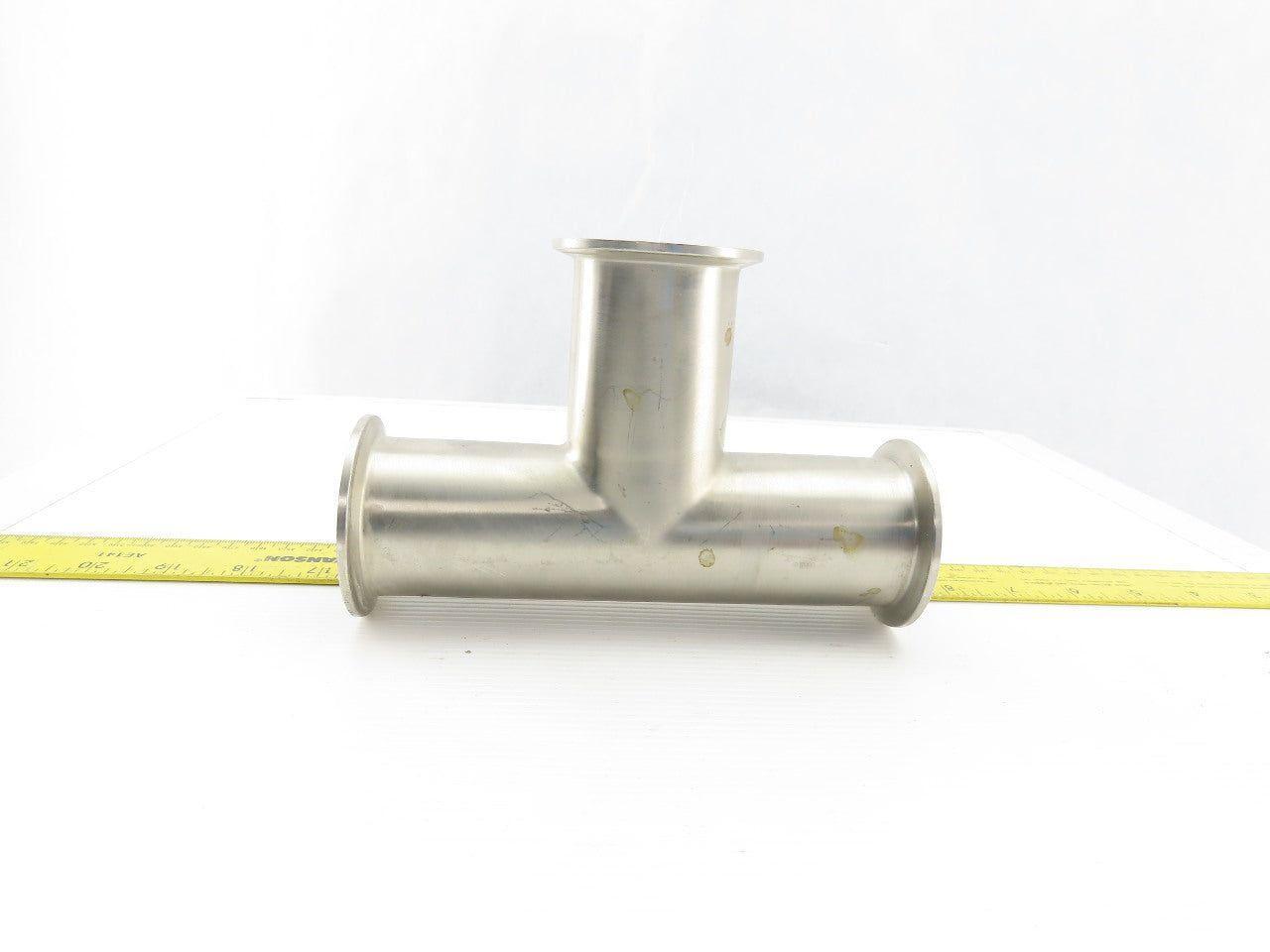 2" Flanged Stainless Steel Sanitary Tee