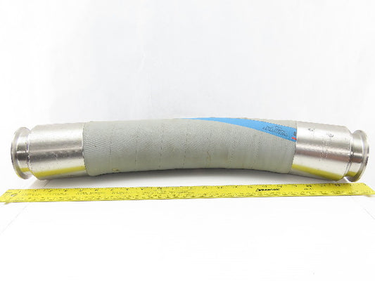 Tri Clover PC300R 3" Flange Stainless Steel Sanitary Flexible Coupling 24"