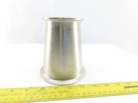 4" x 3" Flanged Stainless Steel Sanitary Concentric Reducer
