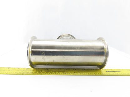 3" Flanged Stainless Steel Sanitary Tee Fitting 7-1/2"