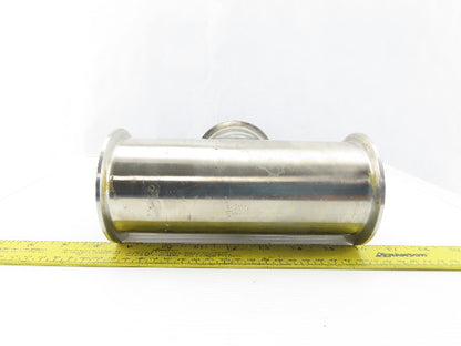 3" Flanged Stainless Steel Sanitary Tee Fitting 7-1/2"
