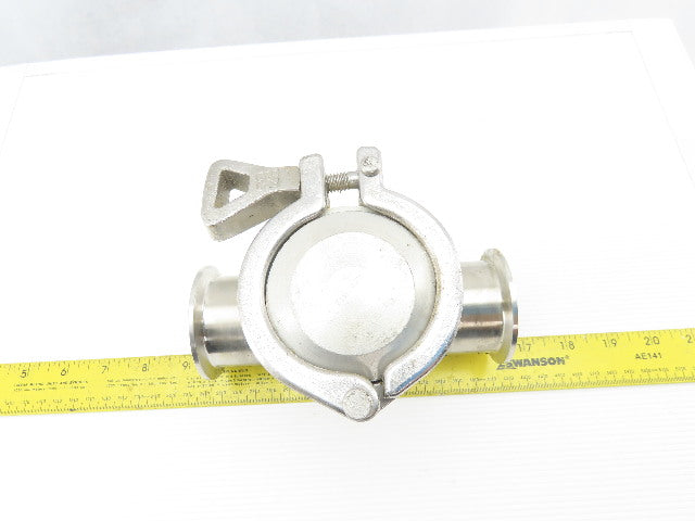 2" Flange Stainless Steel Sanitary Tee