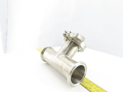 2" Flange Stainless Steel Sanitary Tee