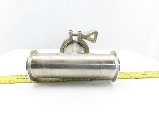 2" Flange Stainless Steel Sanitary Tee