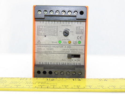 IFM ELECTRONIC DA0001 D 45127 Speed Monitor
