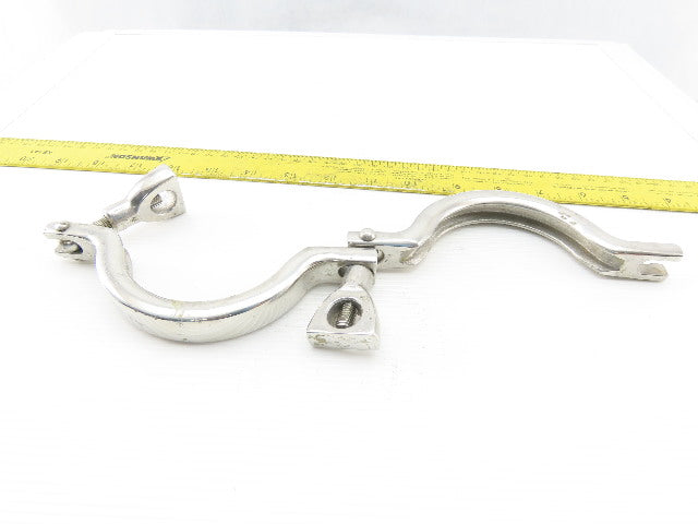 3" Stainless Steel Sanitary 2 Piece Clamp Lot Of 2