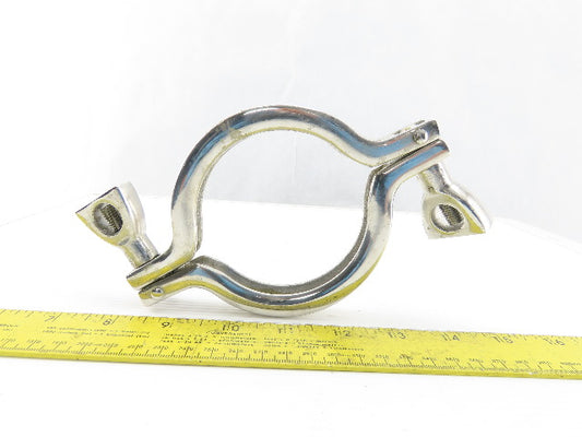 3" Stainless Steel Sanitary 2 Piece Clamp Lot Of 2