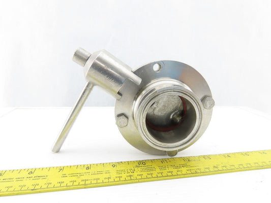2" Stainless Steel Sanitary Butterfly Valve