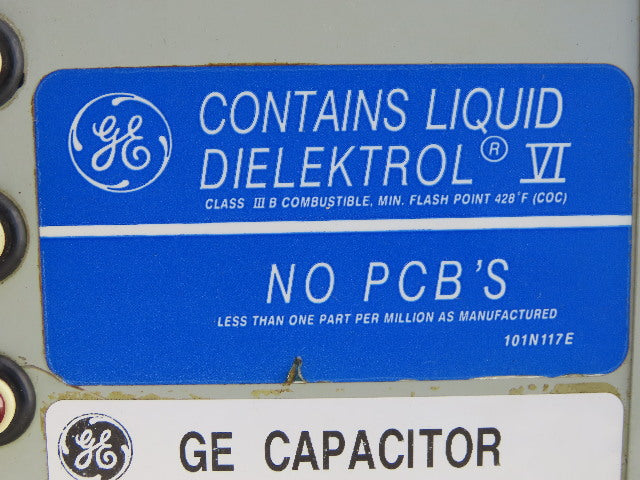 General Electric 65L804TE1 3KVR Capacitor 480V 60HZ 3Ph
