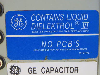 General Electric 65L804TE1 3KVR Capacitor 480V 60HZ 3Ph