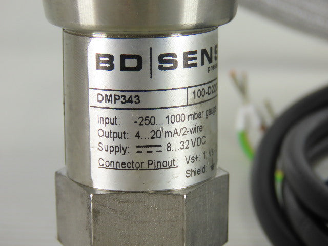 BD Sensor DMP343 Pressure measurement -250-1000 Mbar Gauge 4-20Ma 8-32VDC