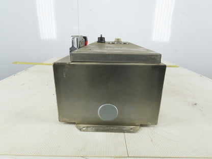Square D 8538SCW14V81CFF4T 30A 600V 10Hp MAX Stainless Steel Combo Starter