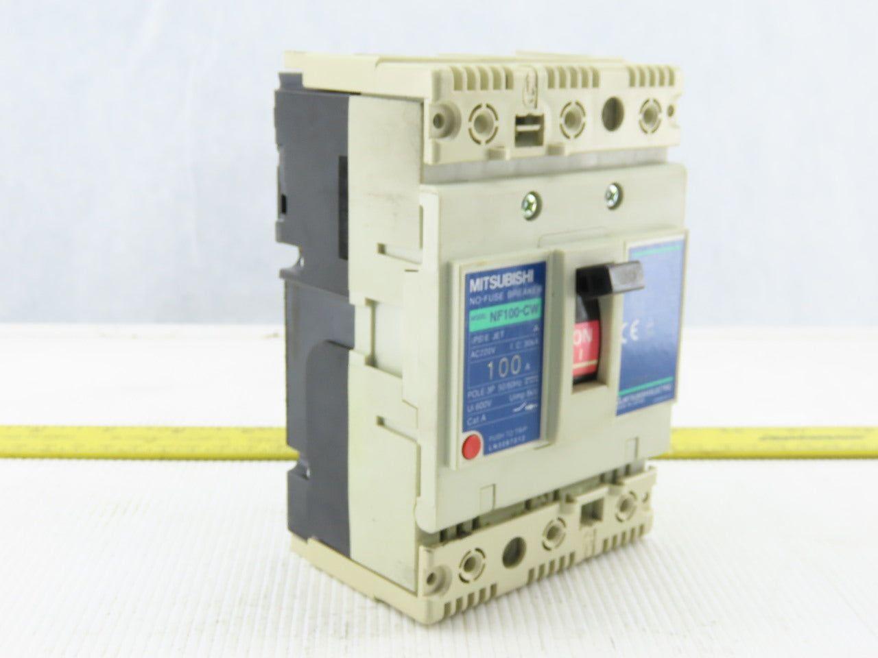 Mitsubishi Electric NF100-CW No-Fuse Breaker 220VAC 100A 3Pole Cat A