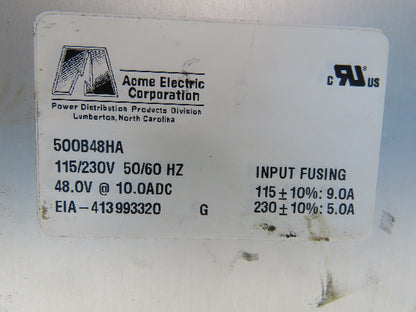 ACME Electric Corp. 500B48HA Linear Power Supply 115/230V 50/60Hz
