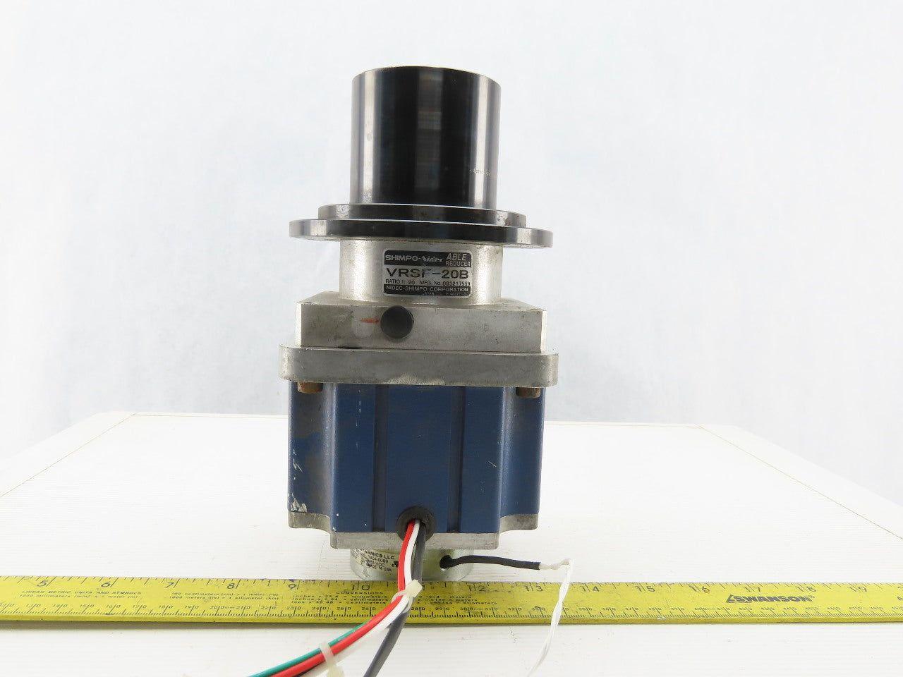 Nidec VRSF-20B Able Reducer 20:1 Ratio Gearhead Motor 165VDC Encoder