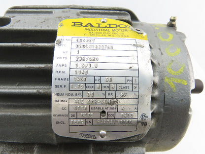 Baldor  M3582T 1Hp AC Electric Motor 230/460V 1140RPM 145T Frame