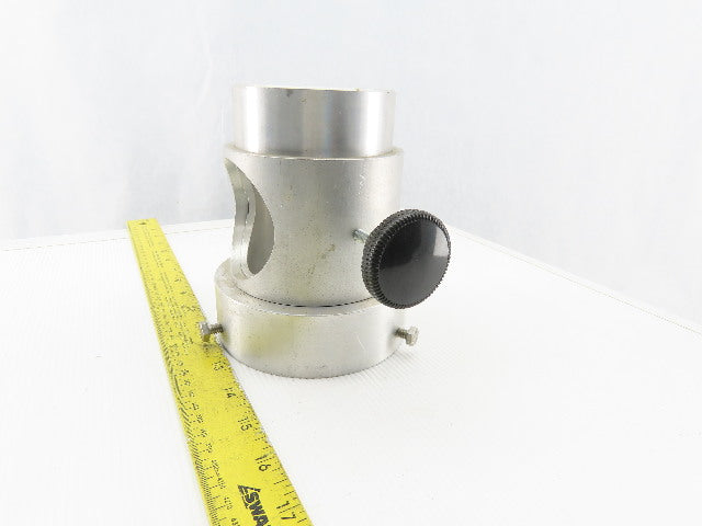03167A0277 4" x 3-1/2" Rigid Duct Hose Radial Twist Cutoff Valve Damper