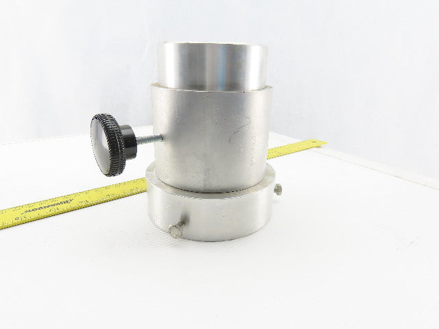 03167A0277 4" x 3-1/2" Rigid Duct Hose Radial Twist Cutoff Valve Damper