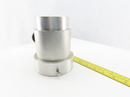 03167A0277 4" x 3-1/2" Rigid Duct Hose Radial Twist Cutoff Valve Damper