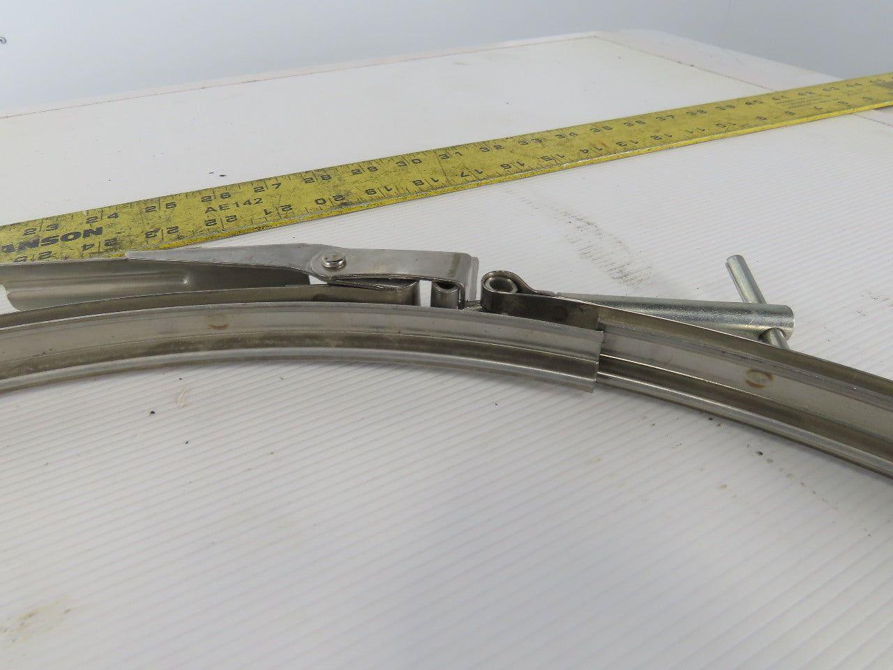 Clampco 995J4-2312 23" V Clamp Back Stainless Steel Hinged