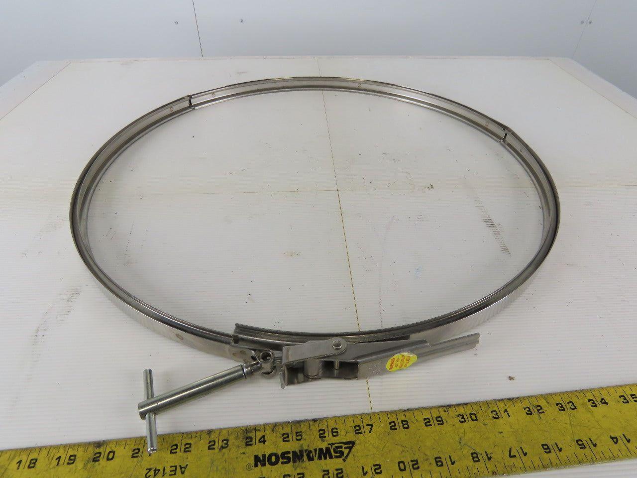 Clampco 995J4-2312 23" V Clamp Back Stainless Steel Hinged