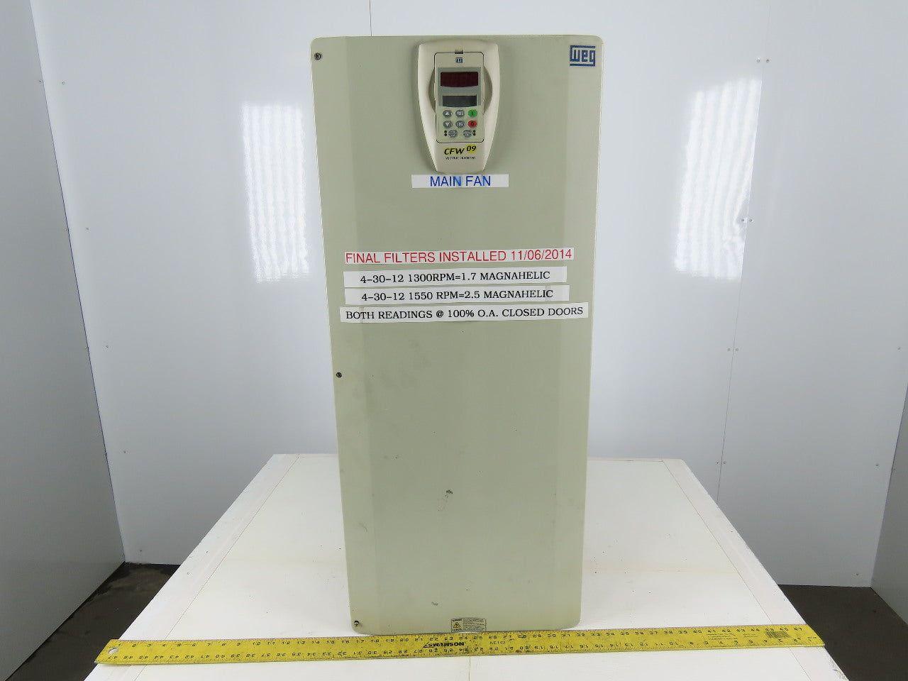 WEG USCFW090180T3848ESZ CFW 09 Adjustable Vecture Inverter Drive 380-480V 3-191A