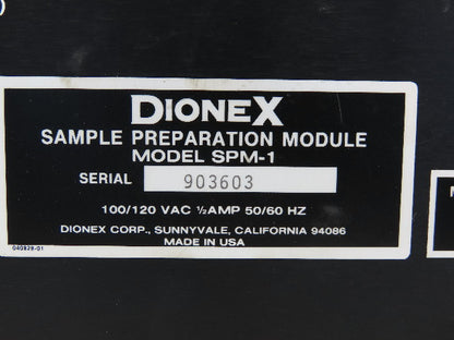 Dionex SPM-1 100/120VAC Laboratory Chromatography Sample Preparation Module