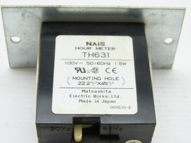 Nais TH631 Hour Meter 100V 50/60Hz 1.5W