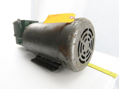 Baldor CM3554T 1/2Hp Gear Motor 208-230/460V 3Ph 10:1 Ratio 7/8" Shaft 174RPM