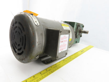 Baldor CM3554T 1/2Hp Gear Motor 208-230/460V 3Ph 10:1 Ratio 7/8" Shaft 174RPM