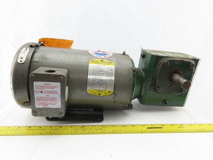 Baldor CM3554T 1/2Hp Gear Motor 208-230/460V 3Ph 10:1 Ratio 7/8" Shaft 174RPM