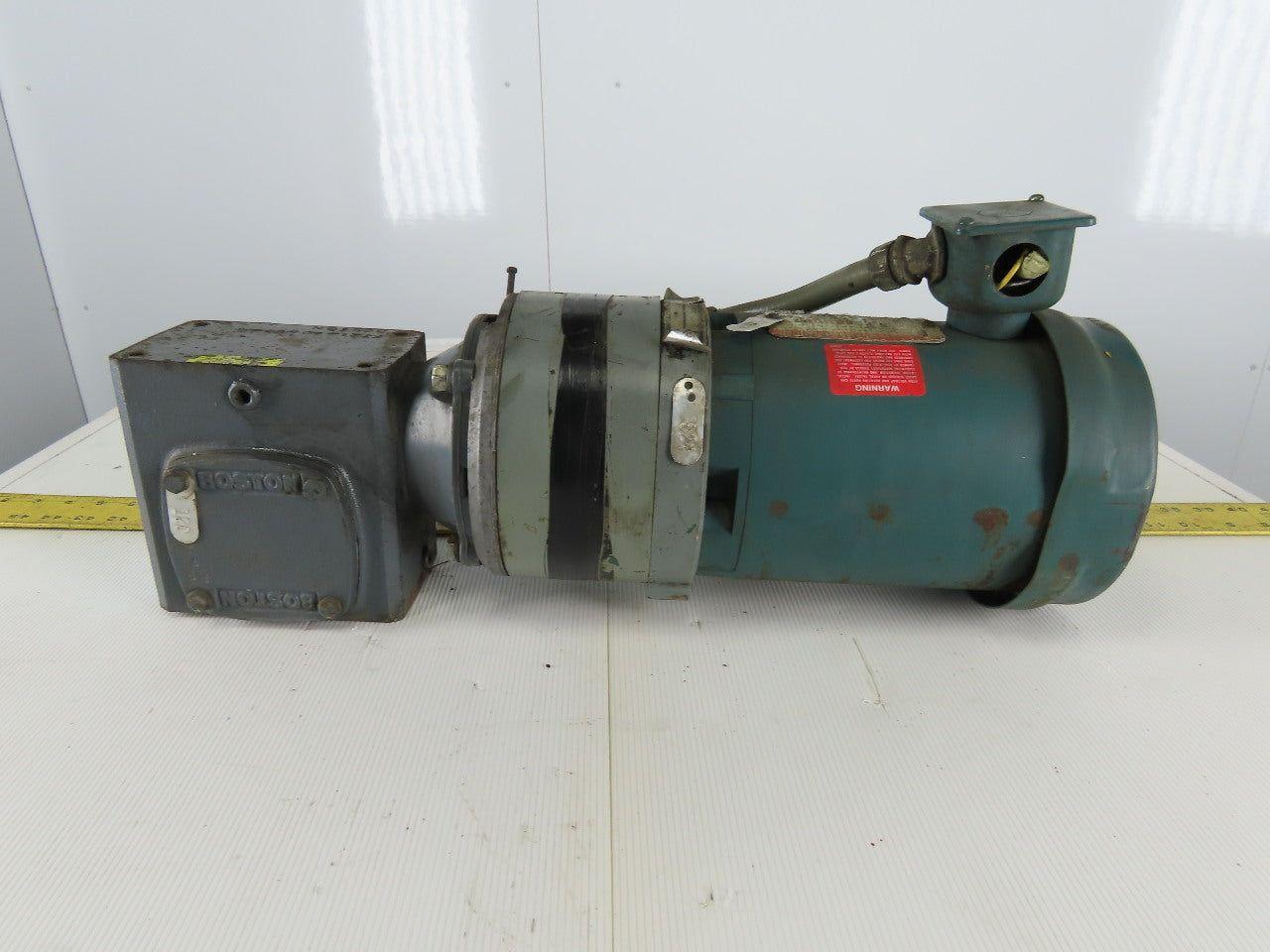 Boston Gear F721-40-B5-G 3/4Hp Gear/Brake Motor 230/460V 3Ph 40:1 Ratio