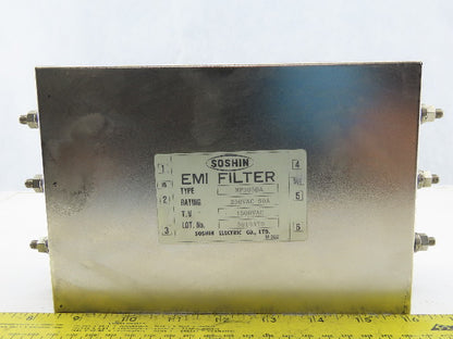 Soshin NF3050A EMI Filter 250VAC 50A