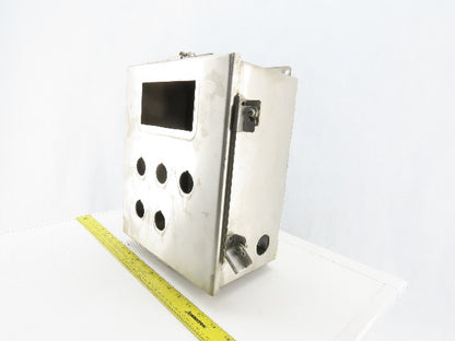 SCE 121006CHNFSS 12x10x6" Hinged Door Stainless Steel Electrical Enclosure
