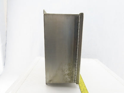 SCE 121006CHNFSS 12x10x6" Hinged Door Stainless Steel Electrical Enclosure
