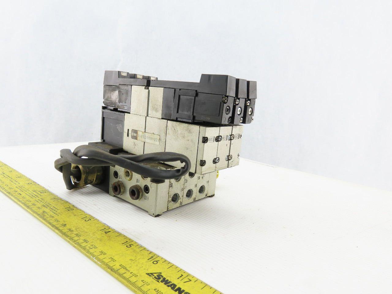 SMC VZS3650-5FZ Pneumatic Vale Manifold Block W/VVZS3000-22A