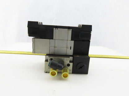 SMC VZS3650-5FZ Pneumatic Vale Manifold Block W/VVZS3000-22A