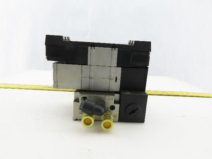 SMC VZS3650-5FZ Pneumatic Vale Manifold Block W/VVZS3000-22A