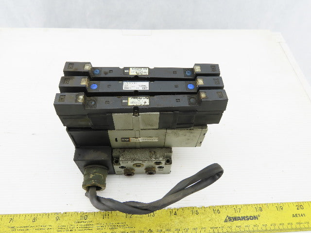 SMC VZS3650-5FZ Pneumatic Vale Manifold Block W/VVZS3000-22A