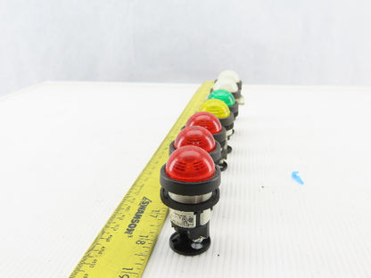 DR22D0L Assorted Lamp Indicator Light Red, White, Yellow, Green 30V 1W 7/8"Hole