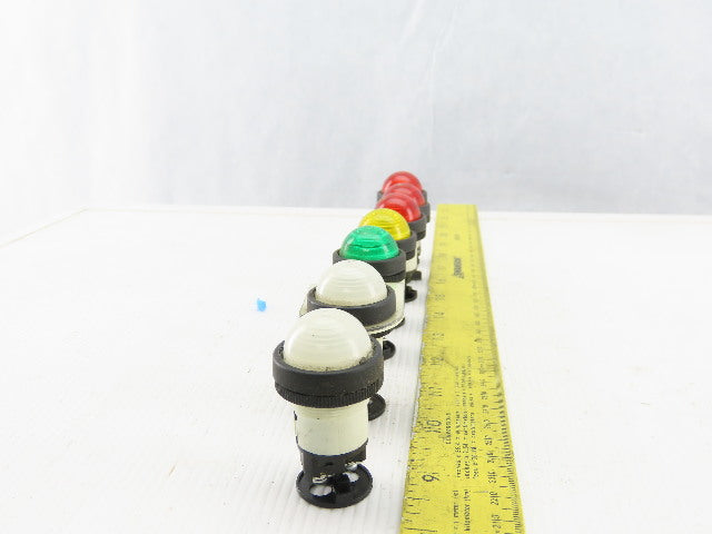 DR22D0L Assorted Lamp Indicator Light Red, White, Yellow, Green 30V 1W 7/8"Hole
