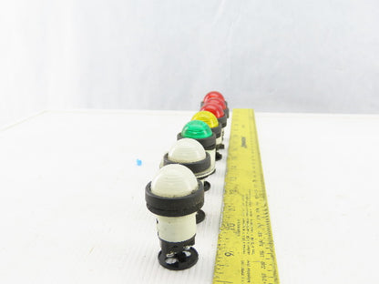 DR22D0L Assorted Lamp Indicator Light Red, White, Yellow, Green 30V 1W 7/8"Hole