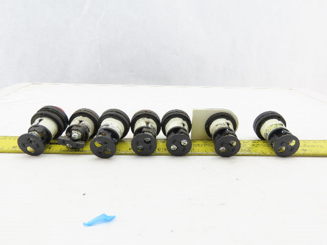 DR22D0L Assorted Lamp Indicator Light Red, White, Yellow, Green 30V 1W 7/8"Hole